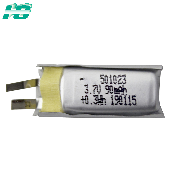 蓝狮501023聚合物<em>锂电池</em>90mAh三元锂离子电池厂家3.7V<em>锂电池</em>定制