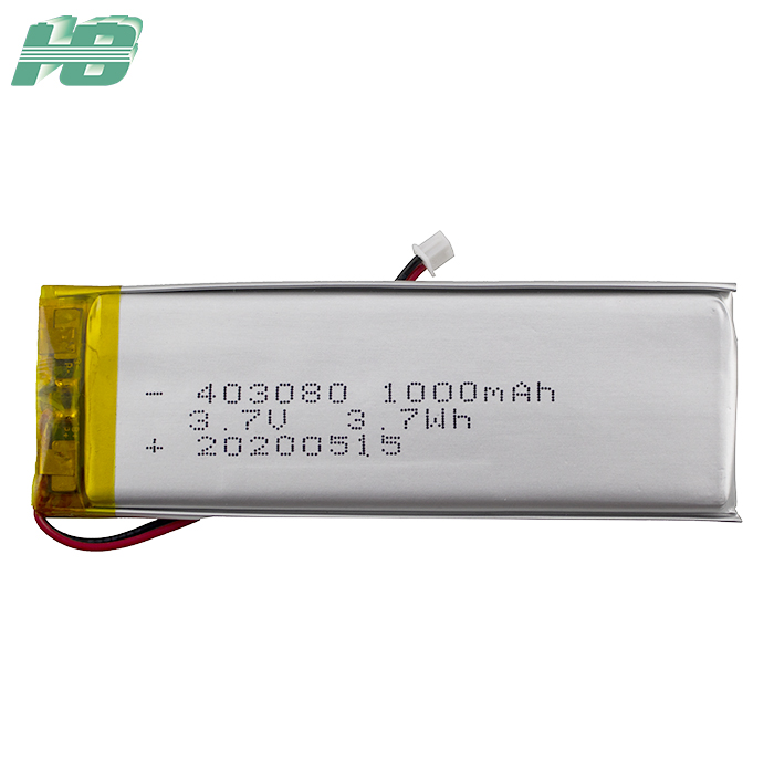 3.7V 1000mAh 403080 感应灯聚合物<em>锂电池</em>定制案例