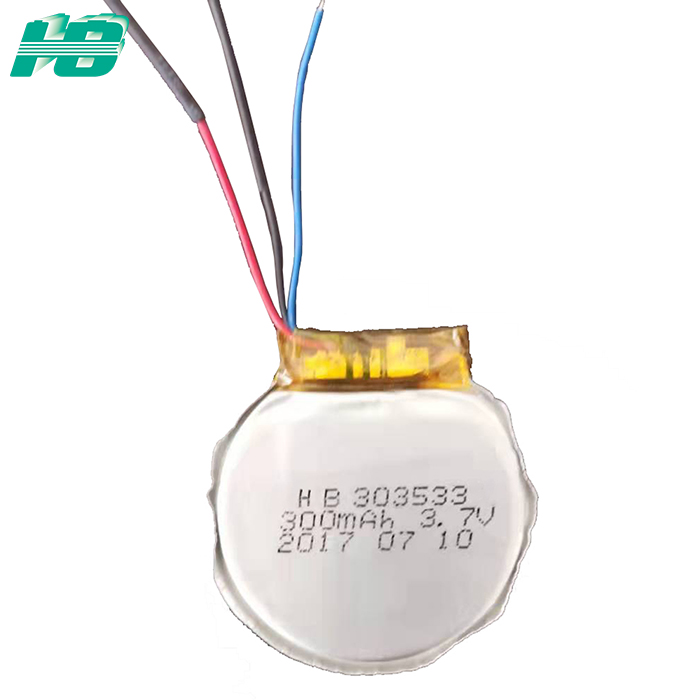 蓝狮303533异形<em>锂电池</em>300mAh圆形电芯可定制3.7V聚合物<em>锂电池</em>厂家