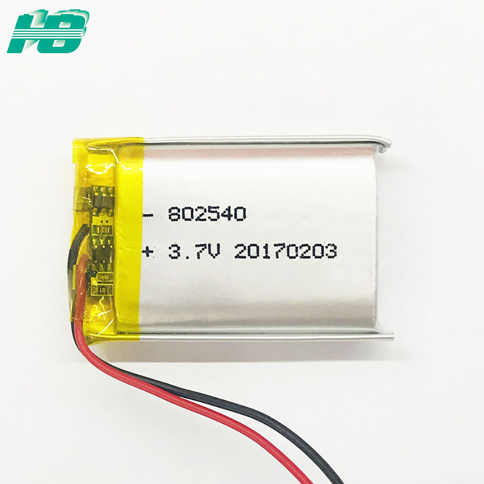 现货802540聚合物锂电池800mAh训狗器POS机充电电池3.7V厂家直销