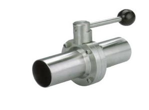 d61x 16p衛(wèi)生食品級(jí)加長焊接蝶閥 不銹鋼衛(wèi)生級(jí)食品閥門